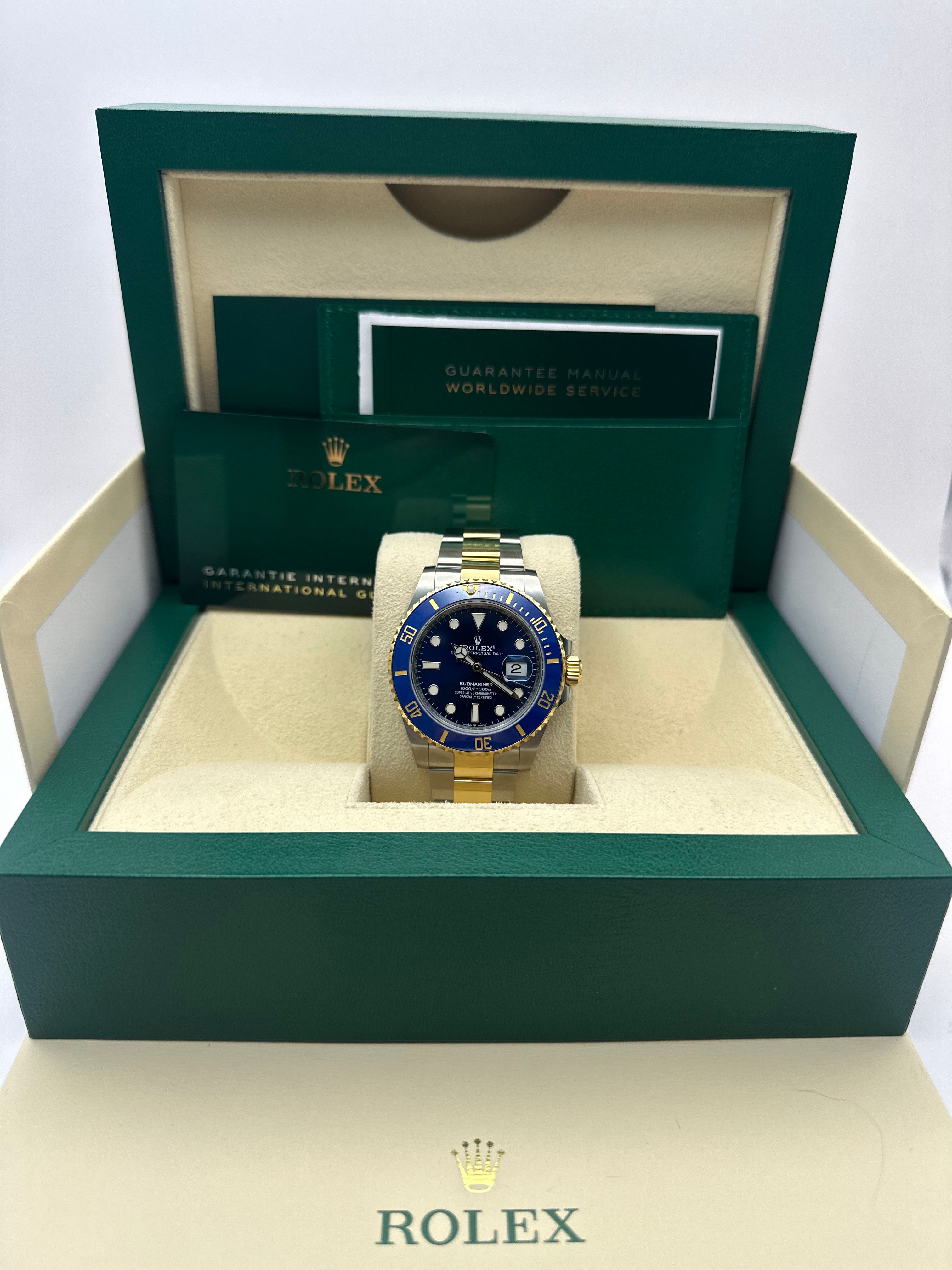 Rolex Submariner 41MM Royal Blue Dial Oystersteel and Yellow Gold Two Tone Oyster Bracelet REF#126613LB