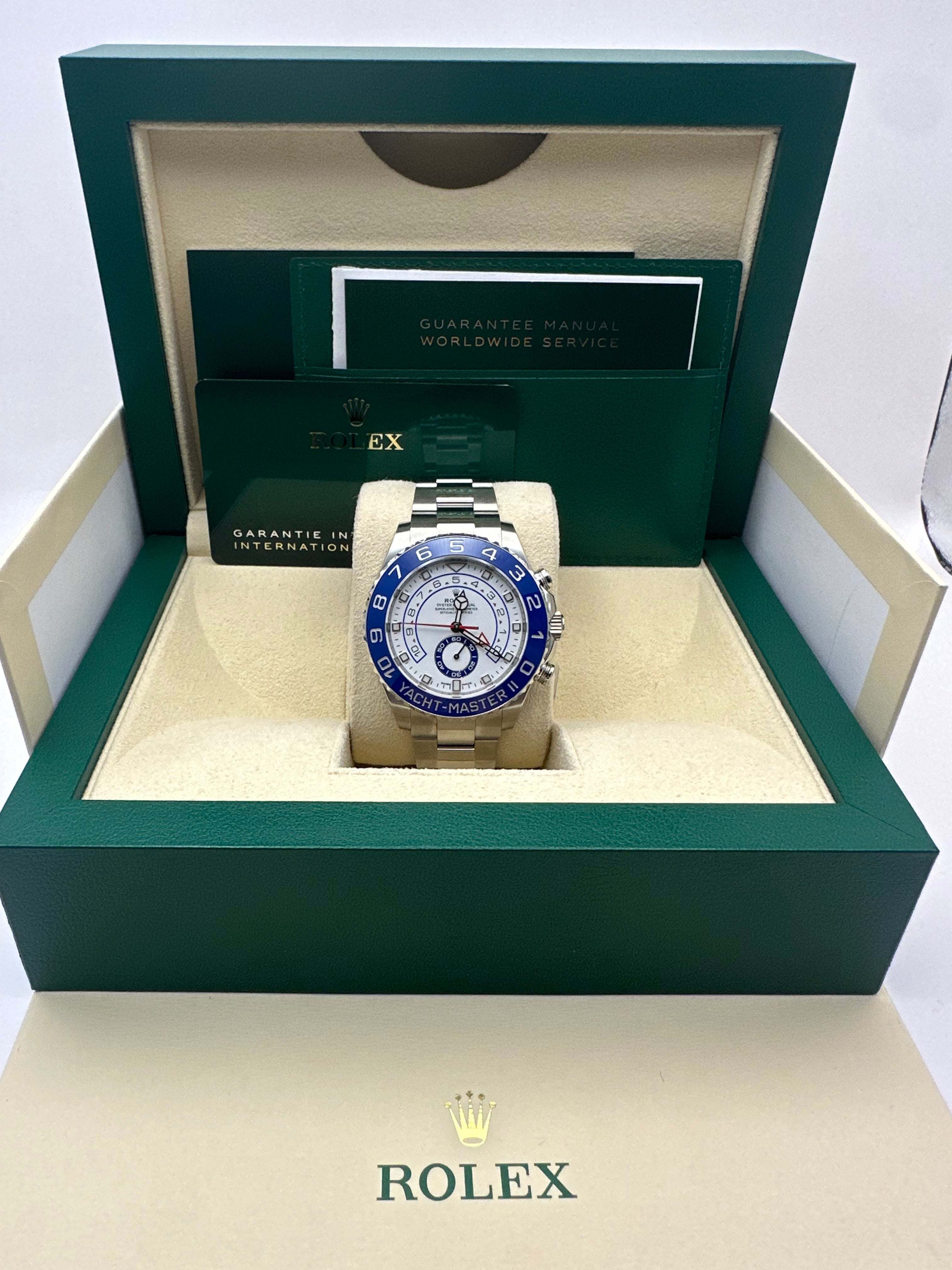 Rolex Yatch-Master II 44MM White Dial Oystersteel Oyster Bracelet REF#116680