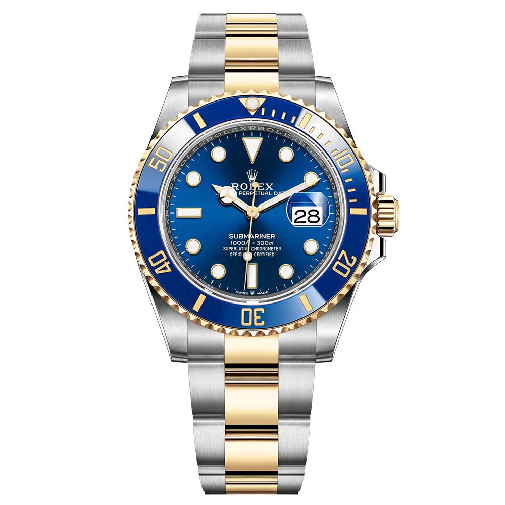 Rolex Submariner 41MM Royal Blue Dial Oystersteel and Yellow Gold Two Tone Oyster Bracelet REF#126613LB